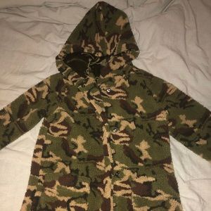 Camo Sherpa Coat
